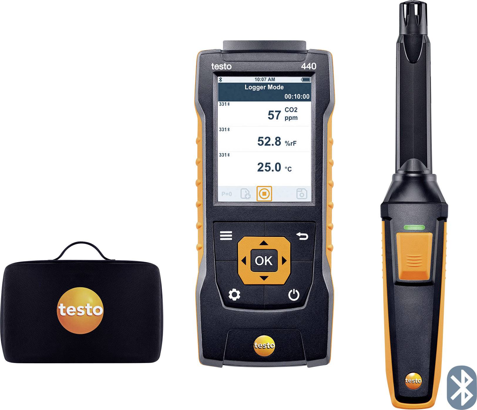 Zestaw do pomiaru CO2 testo 440 Set CO2, 0 - 10000 ppm - obrazek 1