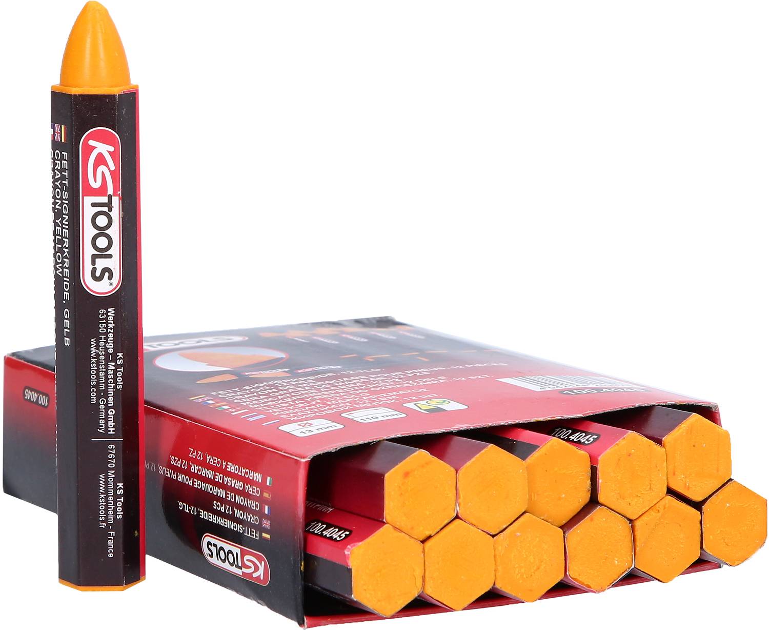 Kreda do znakowania, żółta, opak. 12 szt KS Tools 100.4045 100.4045 - obrazek 1