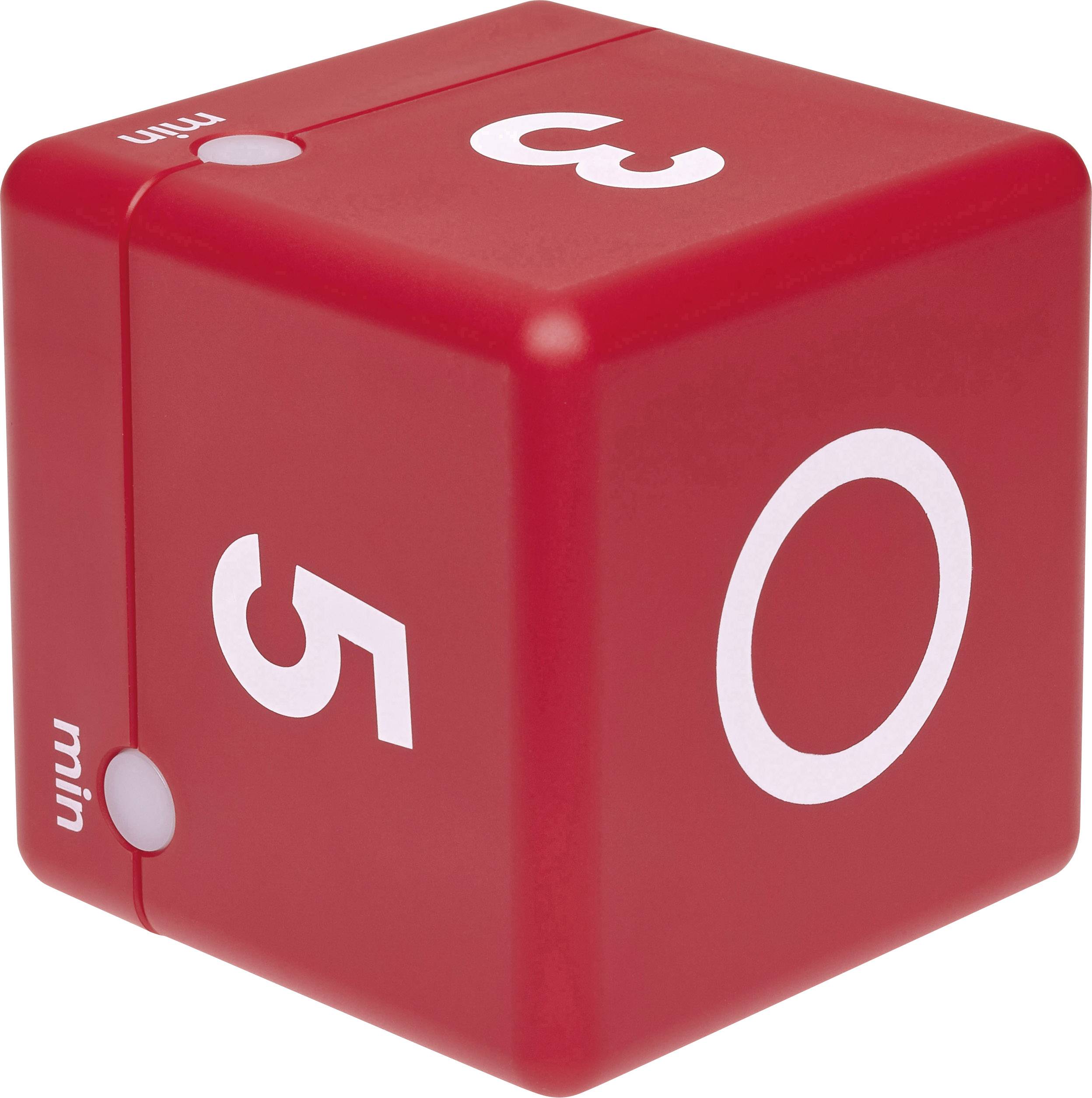 Timer TFA Dostmann Timer Cube cyfrowy czerwony - obrazek 1