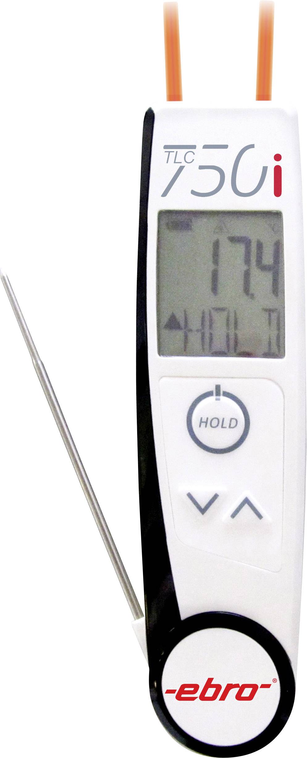 ebro TLC 750i Pirometr i termometr bagnetowy HACCP Optyka 2:1 -50 - +250 °C Zgodność z HACCP, Pomiar stykowy, Pomiar bez - obrazek 1