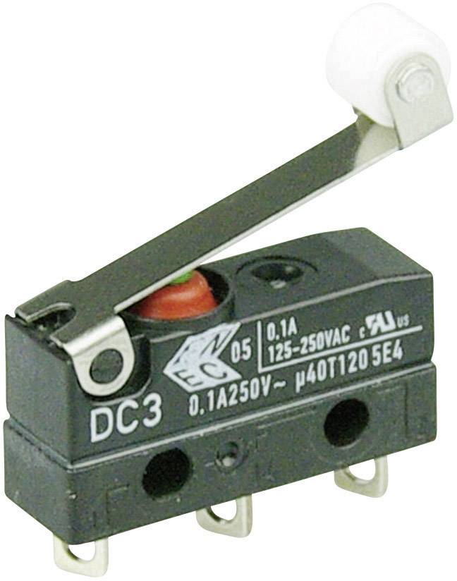 Mikroprzełącznik DC3C-A1RC 250 V/AC 0.1 A 1 x wł/(wł) ZF IP67 chwilowy 1 szt. - obrazek 1