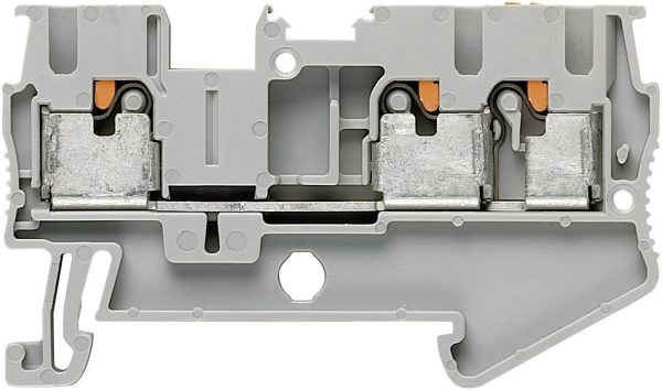 Złącze przelotowe wciskowe Phoenix Contact PIT 2,5-TWIN, 0,14 – 4 mm2, 24 A, szare