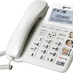 Telefon przewodowy dla seniorów Geemarc CL595 Telefon przewodowy dla seniorów Geemarc CL595