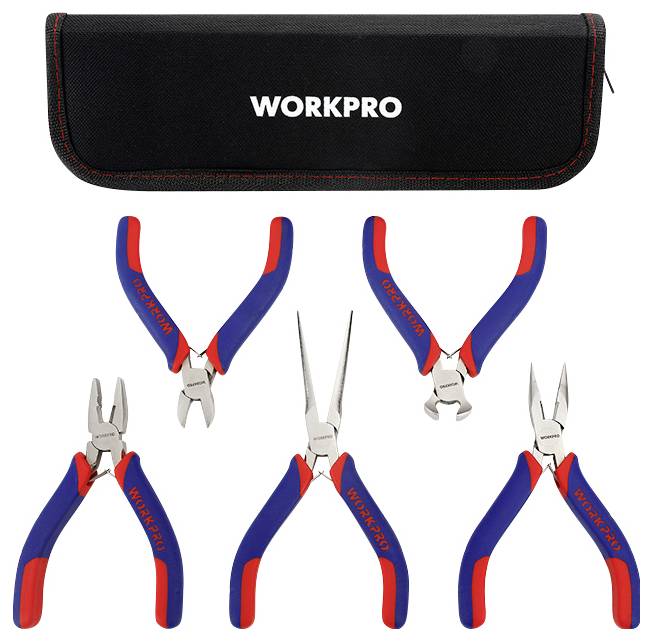 Zestaw mini szczypiec WorkPro WP201015, produkt uniwersalny, 5 szt. - obrazek 1