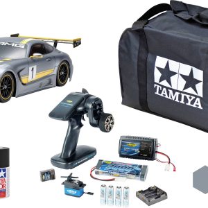 Tamiya TT-02 Mercedes Benz AMG GT3 1:10 Model samochodu RC Elektryczny Tor Napęd na wszystkie koła Zestaw ekonomiczny 2, Tamiya TT-02 Mercedes Benz AMG GT3 1:10 Model samochodu RC Elektryczny Tor Napęd na wszystkie koła Zestaw ekonomiczny 2,