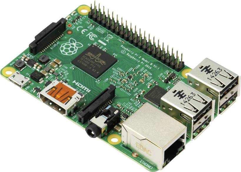 Raspberry Pi® 2 model B 1 GB 4 x 0.9 GHz - obrazek 1