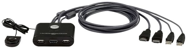 ATEN CS22HF Przełącznik HDMI HDMI Klawiatura 1920 x 1080 Pixel