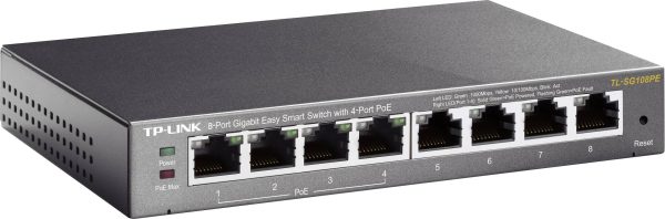 TP-LINK TL-SG108PE TL-SG108PE Switch sieciowy 8 1 GBit/s funkcja PoE