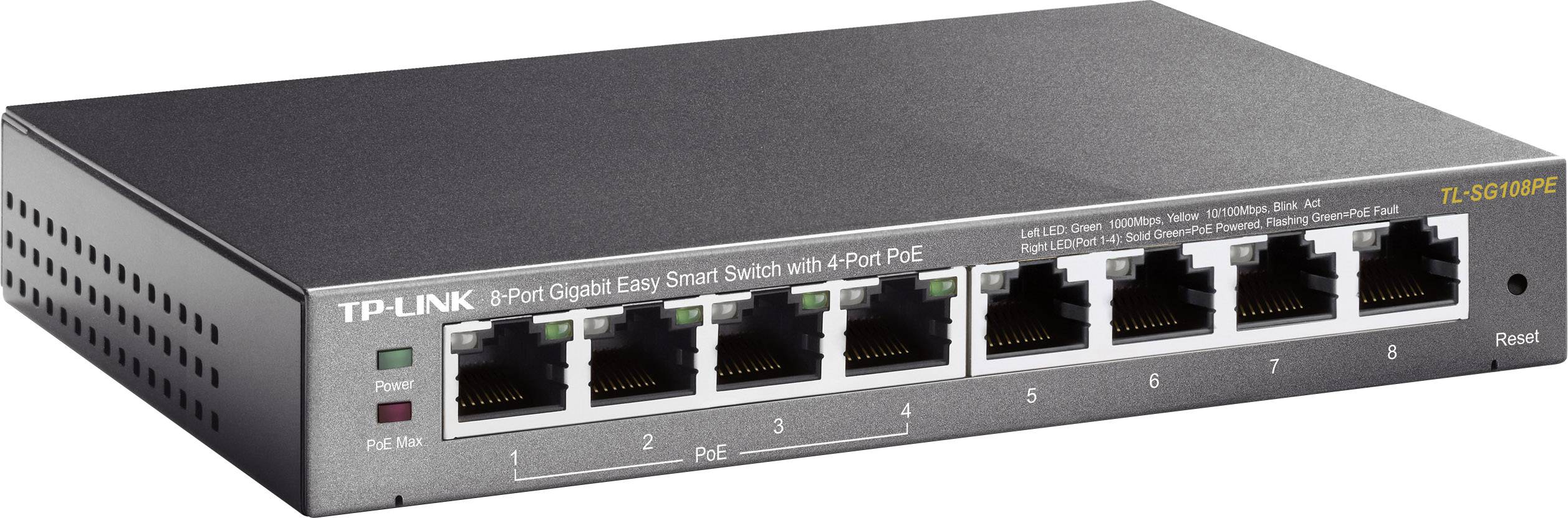TP-LINK TL-SG108PE TL-SG108PE Switch sieciowy 8 1 GBit/s funkcja PoE - obrazek 1