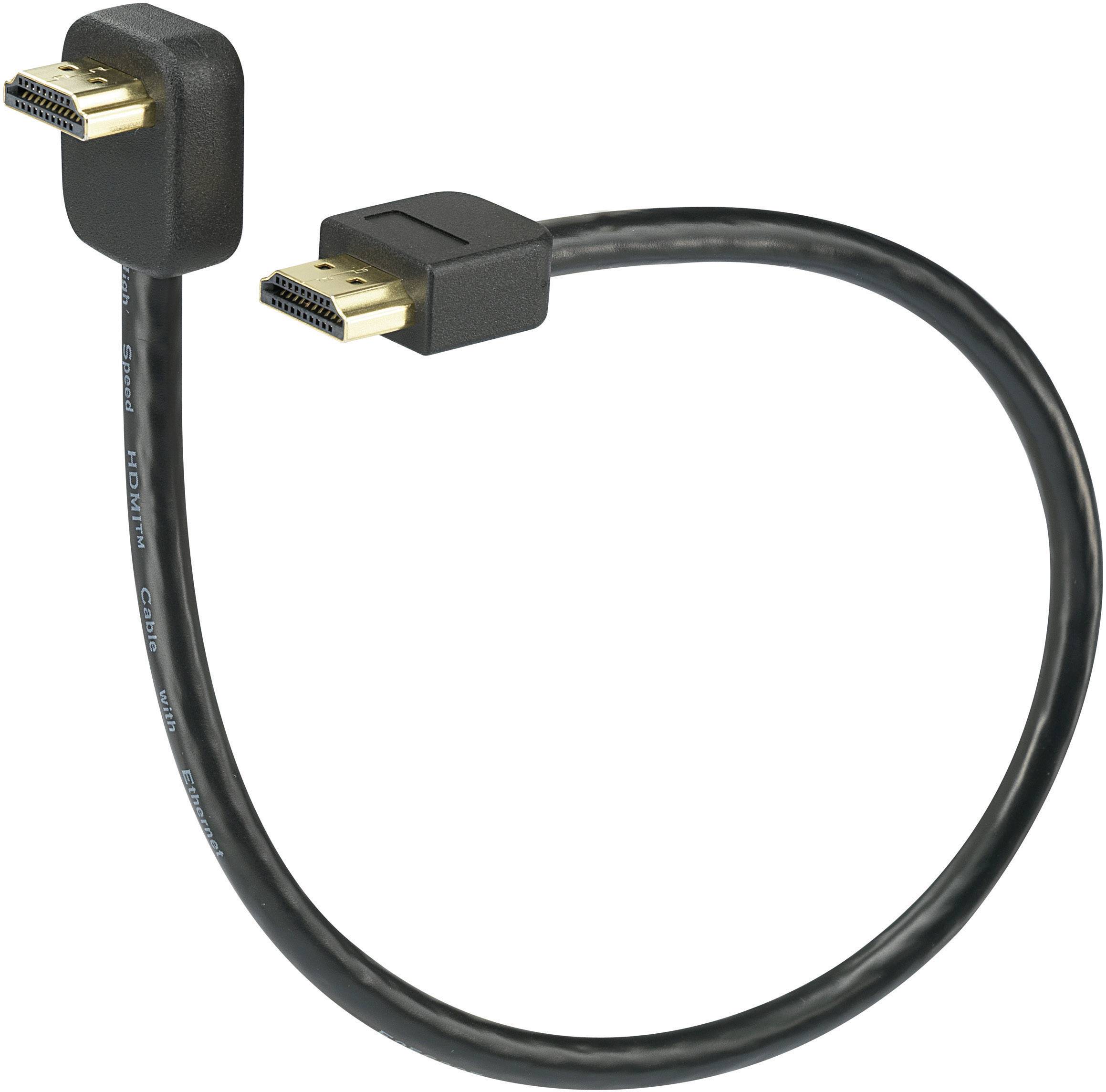 Kabel HDMI SpeaKa Professional SP-7870508, HDMI-A do HDMI-A, 0.30 m - obrazek 1