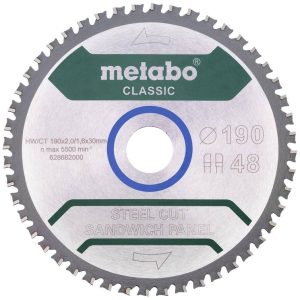 Tarcza tnąca Metabo 190 x 30 mm 1 szt. Tarcza tnąca Metabo 190 x 30 mm 1 szt.