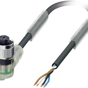 Kabel czujników/elementów wykonawczych Phoenix Contact SAC-4P- 5,0-PUR/M12FR-3L 1668302 Ilość styków: 4 z diodą LED 1 sz Kabel czujników/elementów wykonawczych Phoenix Contact SAC-4P- 5,0-PUR/M12FR-3L 1668302 Ilość styków: 4 z diodą LED 1 sz