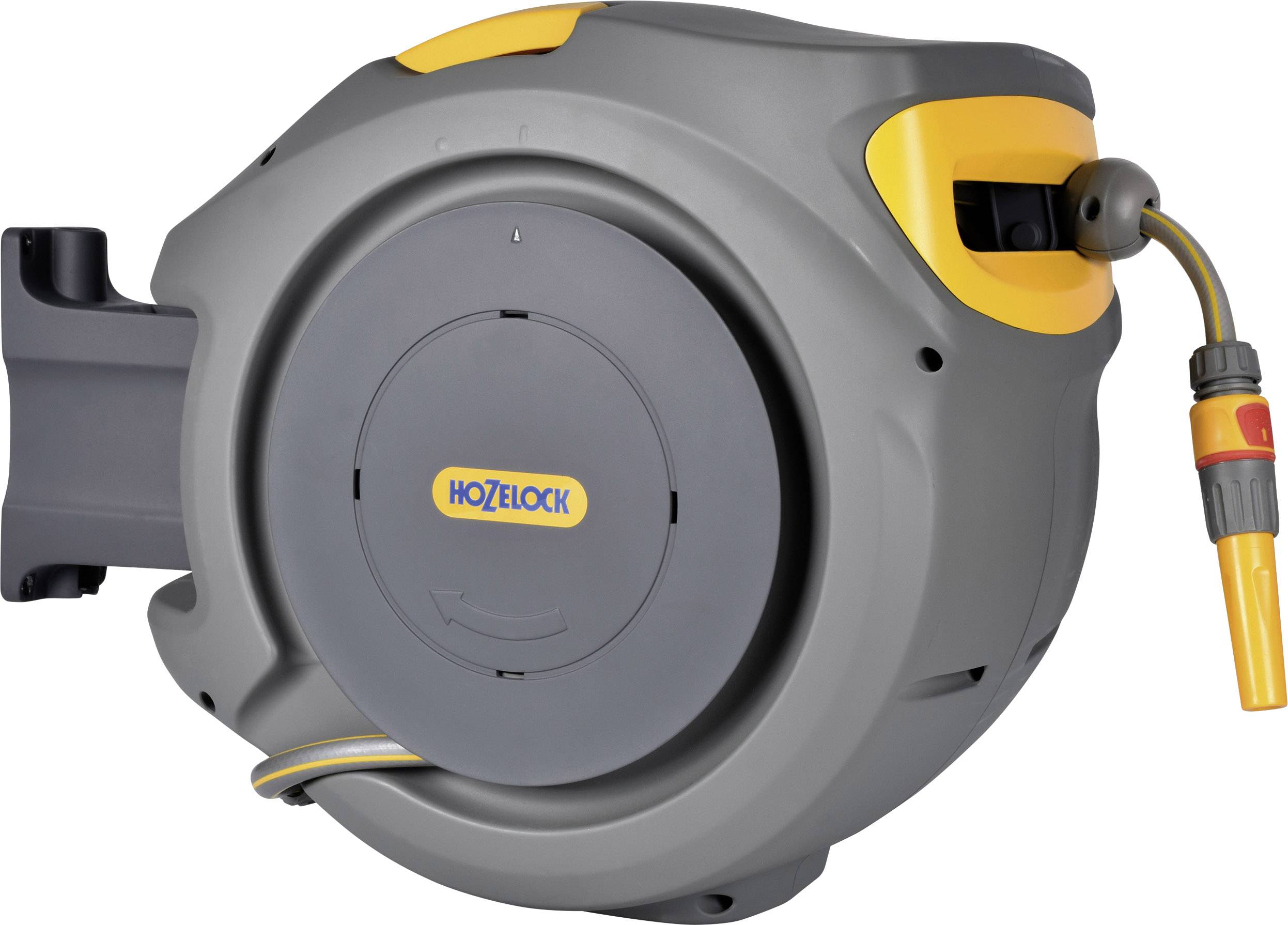 Hozelock 2401 0000 Auto Reel 20 Zwijacz do węża ogrodowego 20 m 1 szt. szary, żółty - obrazek 1