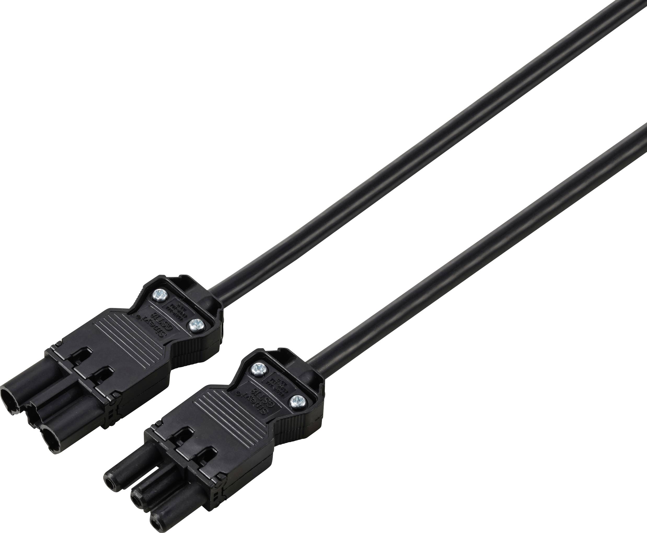 Przewód przedłużający Sygonix SY-6676360 czarny 2 m - obrazek 1