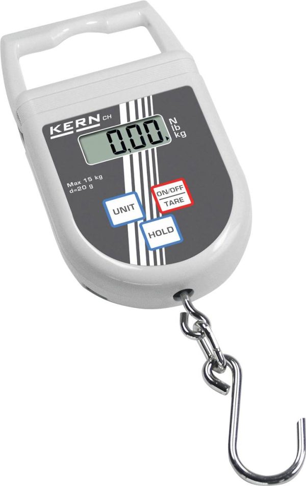 Waga hakowa, wisząca Kern KERN, Zakres pomiaru maks. 50 kg, Podziałka 100 g, wyświetlacz LCD