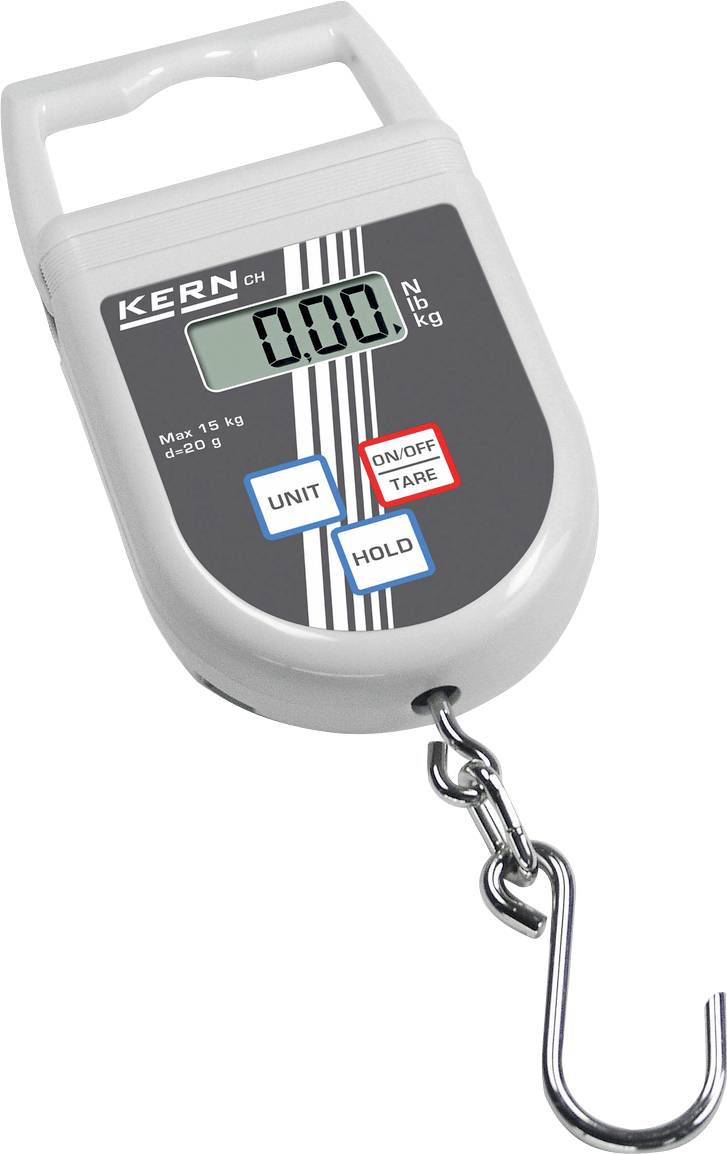 Waga hakowa, wisząca Kern KERN, Zakres pomiaru maks. 50 kg, Podziałka 100 g, wyświetlacz LCD - obrazek 1