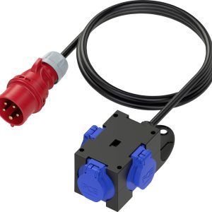 Rozdzielacz prądowy CEE PCE 9430429, 3x, 1,5 m z wtyczką IP44, 400 V Rozdzielacz prądowy CEE PCE 9430429, 3x, 1,5 m z wtyczką IP44, 400 V