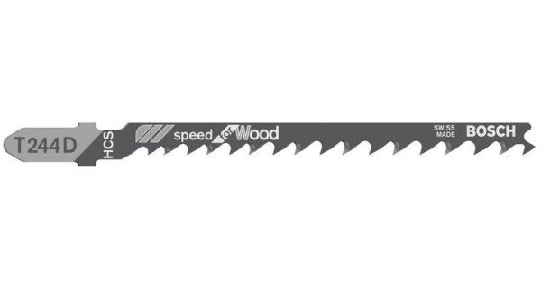 Brzeszczot do wyrzynarki T 244 D, Speed for Wood, Zestaw 5 szt. Bosch Accessories 2608630058 5 szt.