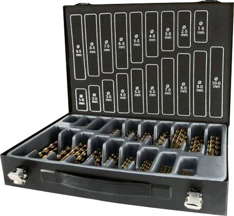RUKO A215200 Zestaw wierteł spiralnych 170 szt. 1 mm, 1.5 mm, 2 mm, 2.5 mm, 3 mm, 3.5 mm, 4 mm, 4.5 mm, 5 mm, 5.5 mm, 6 - obrazek 1