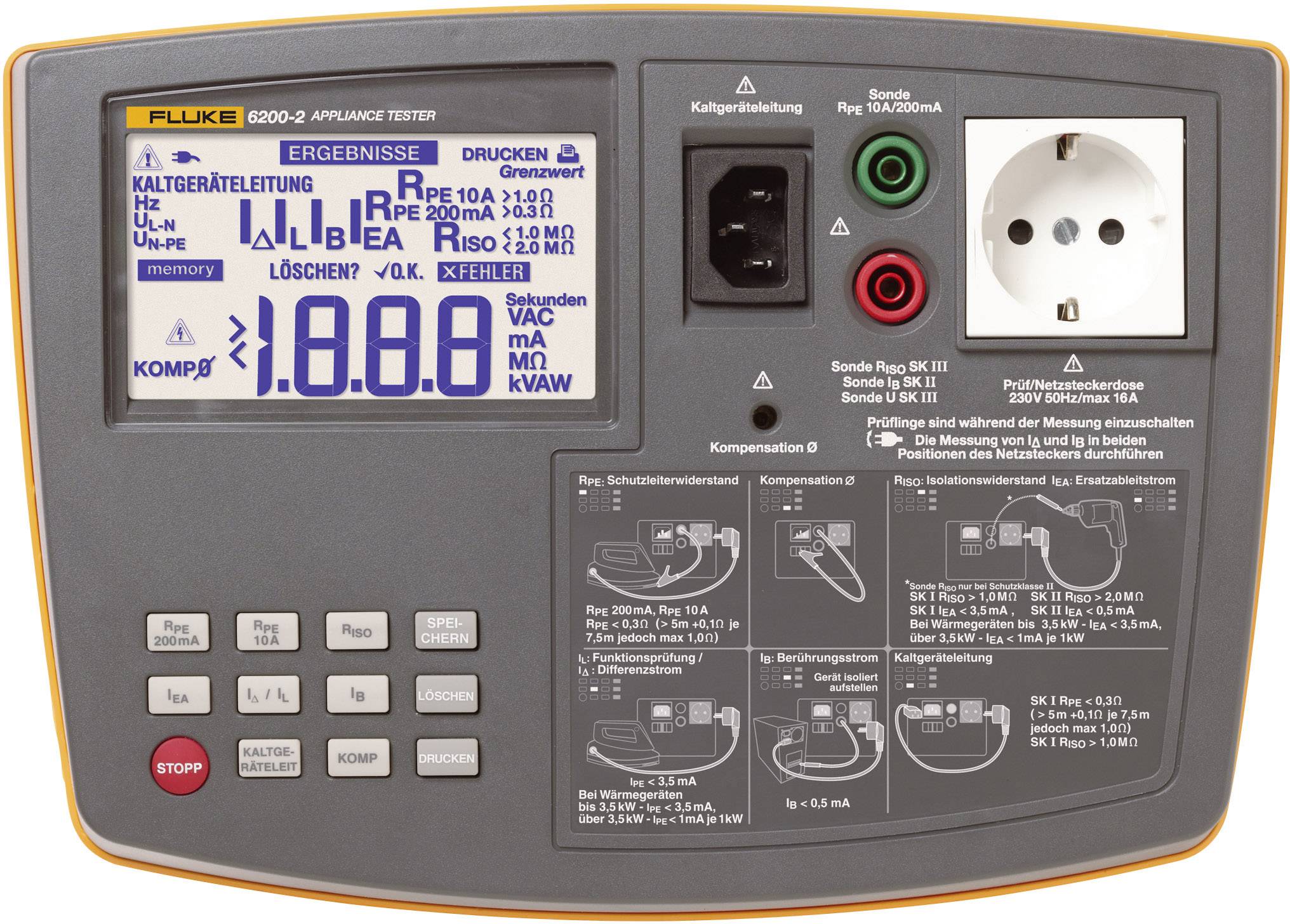 Tester instalacji Fluke 6200-2 Kalibracja (ISO) - obrazek 1