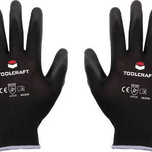 TOOLCRAFT TO-5621550 Polyester, Poliuretan Rękawice robocze Rozmiar rękawic: 10 EN 388 CAT II 1 par(a) TOOLCRAFT TO-5621550 Polyester, Poliuretan Rękawice robocze Rozmiar rękawic: 10 EN 388 CAT II 1 par(a)