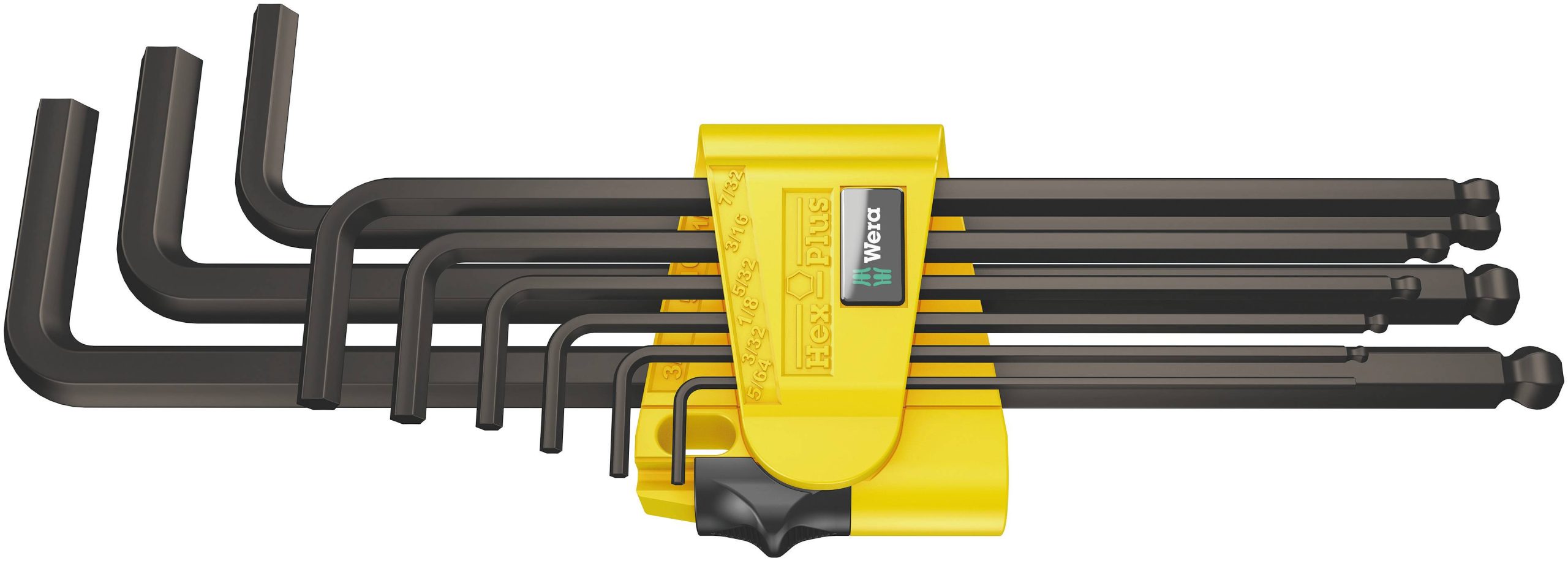 Wera 950 PKL/9 SZ N wewnętrzny sześciokąt Zestaw kluczy trzpieniowych 5/64 cal, 3/32 cal, 1/8 cal, 5/32 cal, 3/16 cal, 7 - obrazek 1