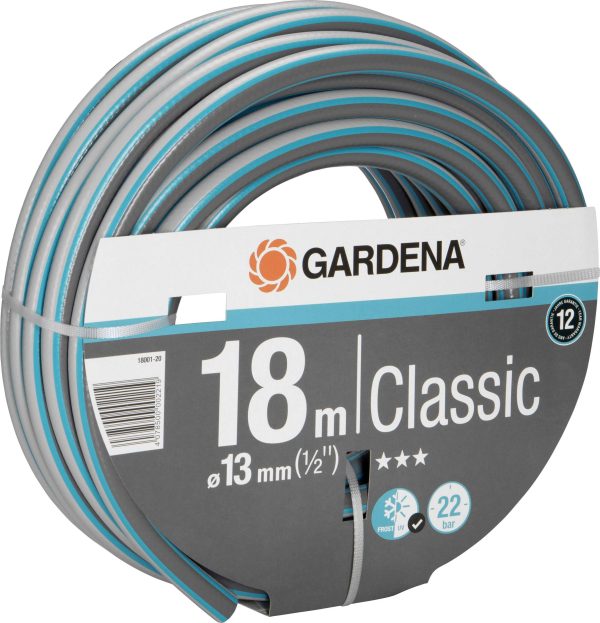 GARDENA 18001-20 Wąż ogrodowy Ø wewnętrzna węża=13 mm 18 m 1/2 cala 1 szt. szary, niebieski