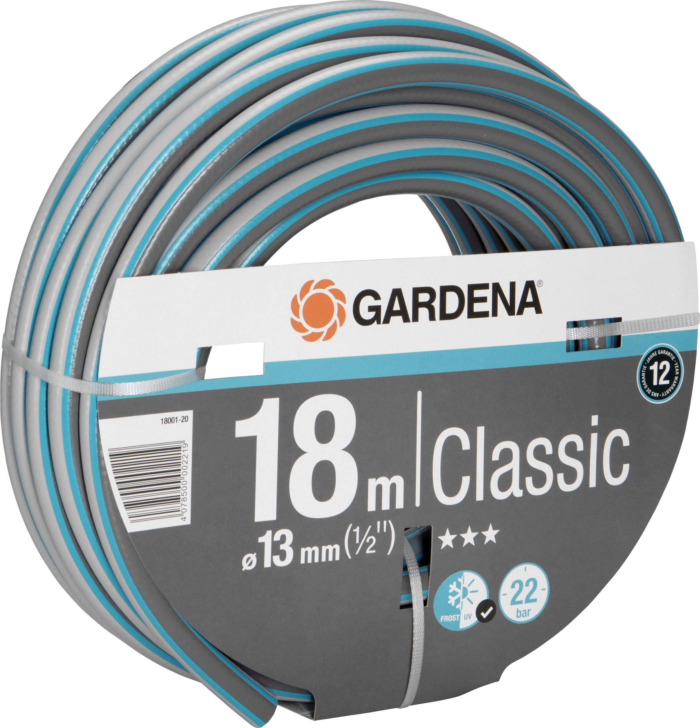 GARDENA 18001-20 Wąż ogrodowy Ø wewnętrzna węża=13 mm 18 m 1/2 cala 1 szt. szary, niebieski - obrazek 1