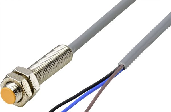 TRU COMPONENTS Czujnik zbliżeniowy indukcyjny M8 podtynkowy PNP TC-9393056