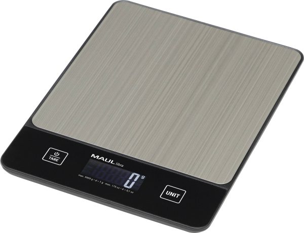 Maul MAULlibra Waga do listów 1657090 Zakres pomiaru maks. 5000 g Podziałka 1 g bateryjne czarny, srebrny