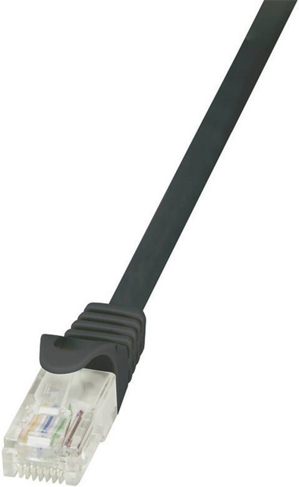 kabel LAN LogiLink CP2013U, 1 szt., RJ45, CAT 6, U/UTP, 0.25 m, czarny