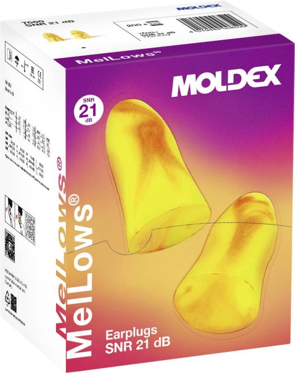 Moldex 760001 MelLows Zatyczki do uszu 21 dB jednorazowa EN 352-2 200 par(a)