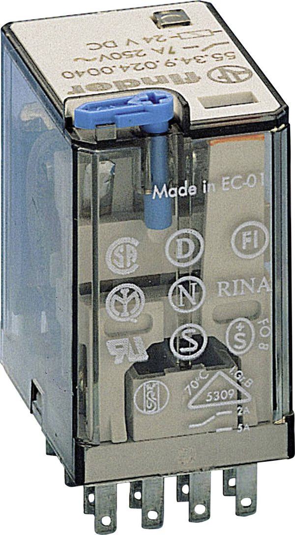 Finder 55.34.9.024.0094 Przekaźnik THT 55.34.9.024.0094, monostabilny, 1 cewka, 250 V/AC, 7 A, 1 szt.