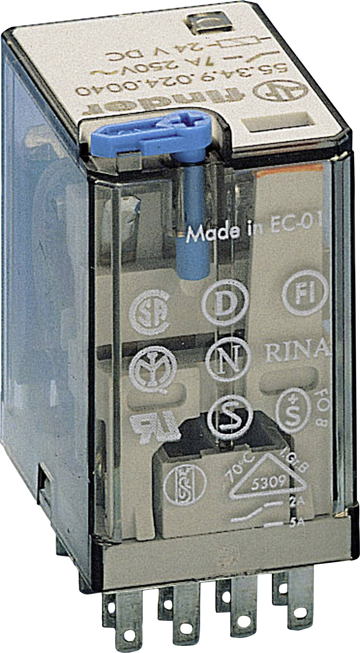Finder 55.34.9.024.0094 Przekaźnik THT 55.34.9.024.0094, monostabilny, 1 cewka, 250 V/AC, 7 A, 1 szt. - obrazek 1