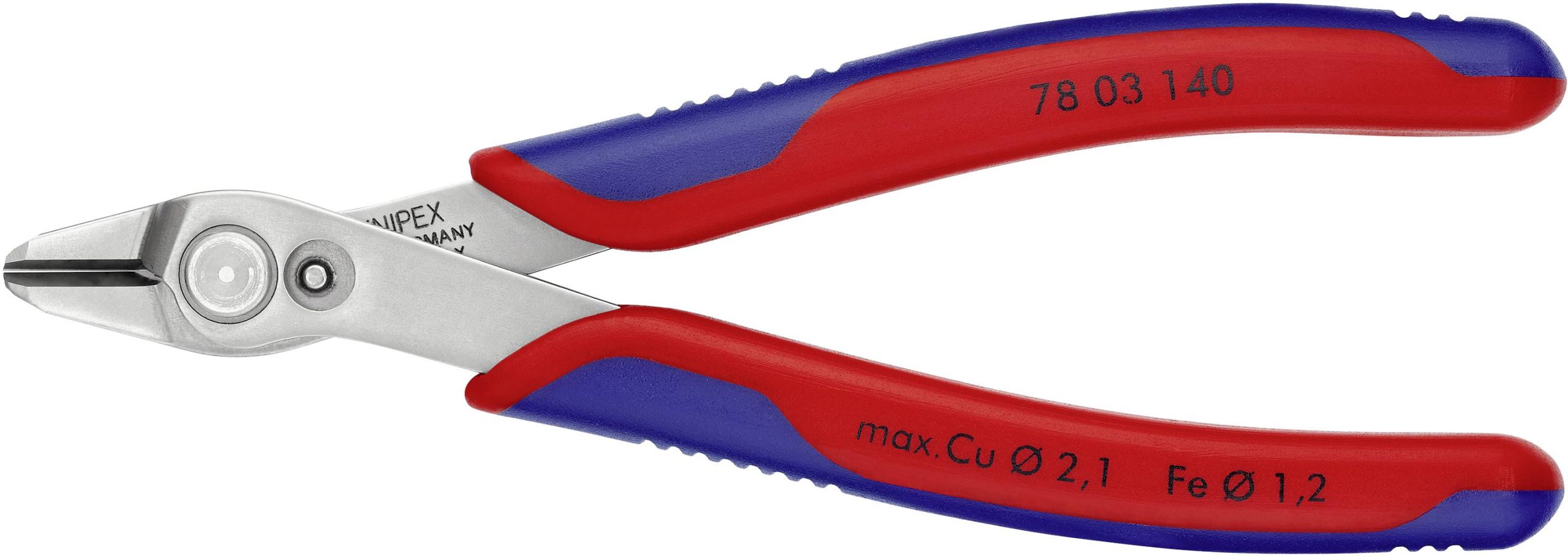 Szczypce do PCB Knipex Super-Knips 78 03 140, 144 mm, 54 HRC, dla elektroników i mechaników - obrazek 1