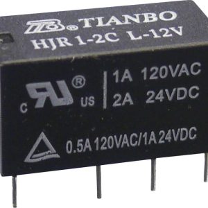 Przekaźnik sygnałów HJR1-2C Tianbo Electronics HJR1-2C-L-24VDC 24 V/DC 2 zestyki przełąc Przekaźnik sygnałów HJR1-2C Tianbo Electronics HJR1-2C-L-24VDC 24 V/DC 2 zestyki przełąc