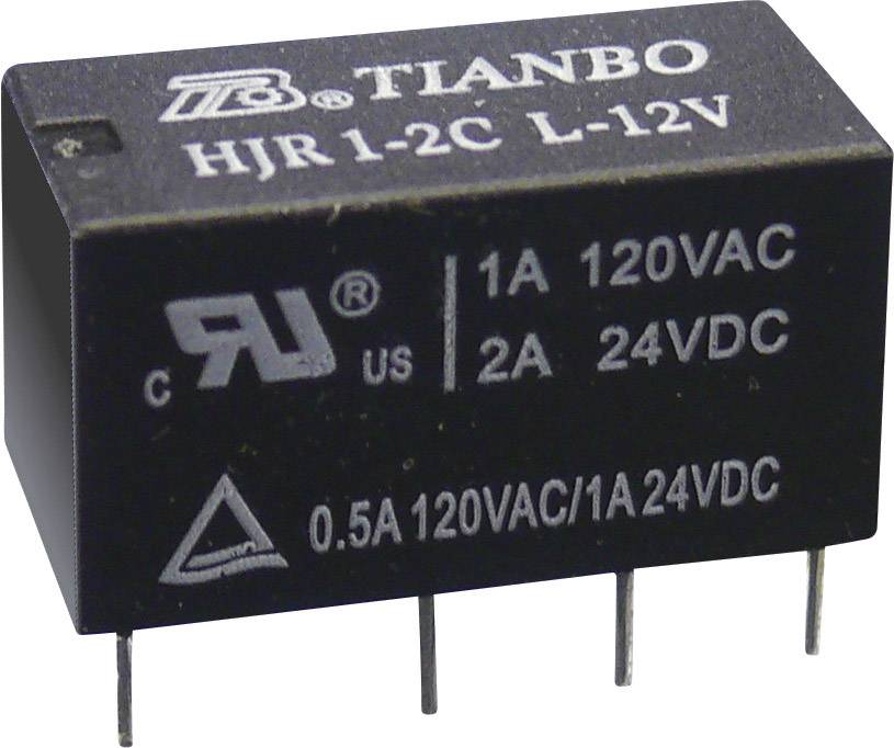Przekaźnik sygnałów HJR1-2C Tianbo Electronics HJR1-2C-L-24VDC 24 V/DC 2 zestyki przełąc - obrazek 1