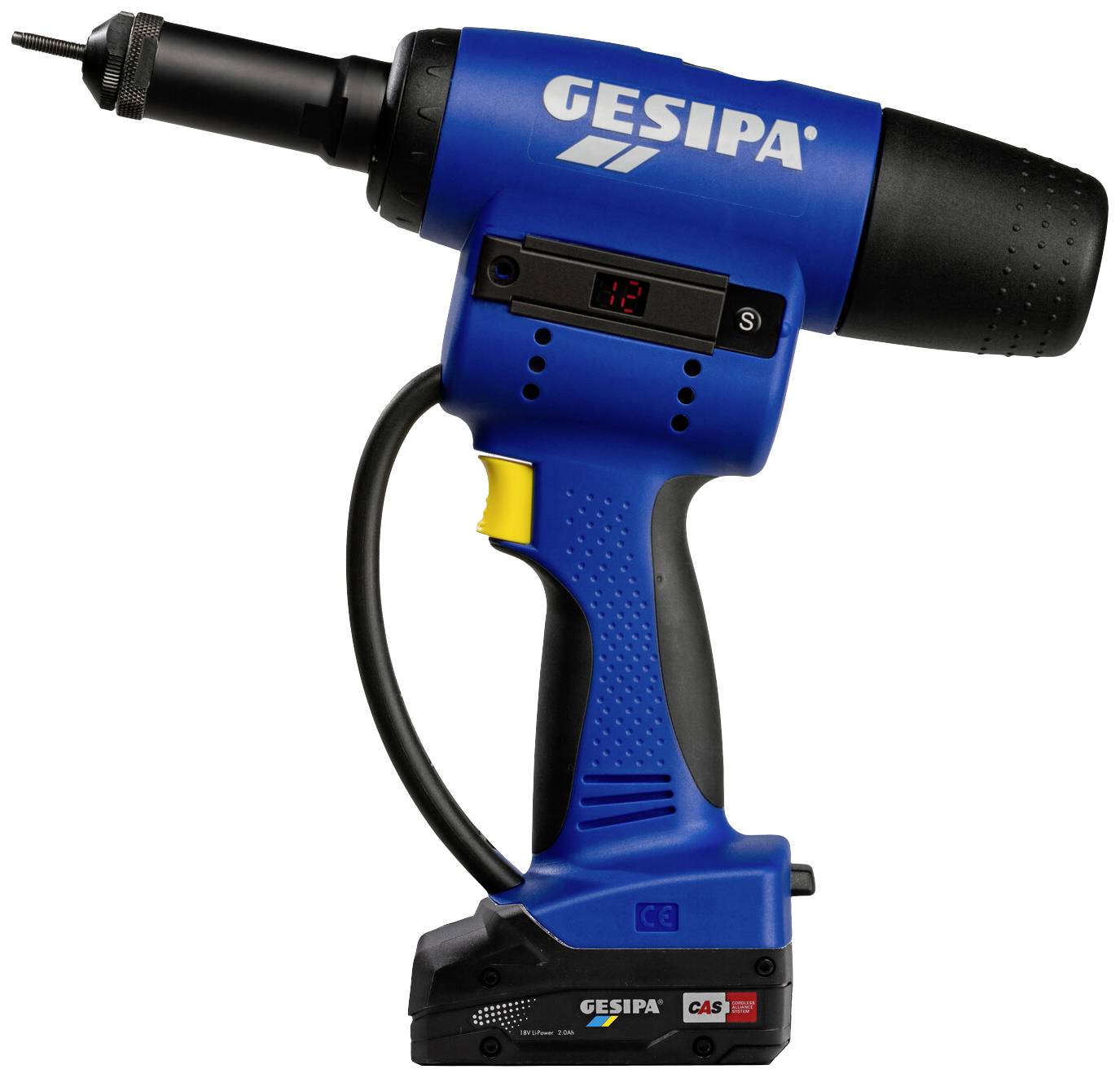 Pistolet do nitonakrętek na baterie Gesipa FireBird Pro CAS 1679670 18 V 2 Ah zaw. akumulator, zaw. ładowarkę - obrazek 1