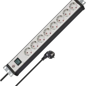 Listwa zasilająca 19″ Brennenstuhl 1156057018, 3.00 m, Ilość gniazdek: 8 Listwa zasilająca 19″ Brennenstuhl 1156057018, 3.00 m, Ilość gniazdek: 8
