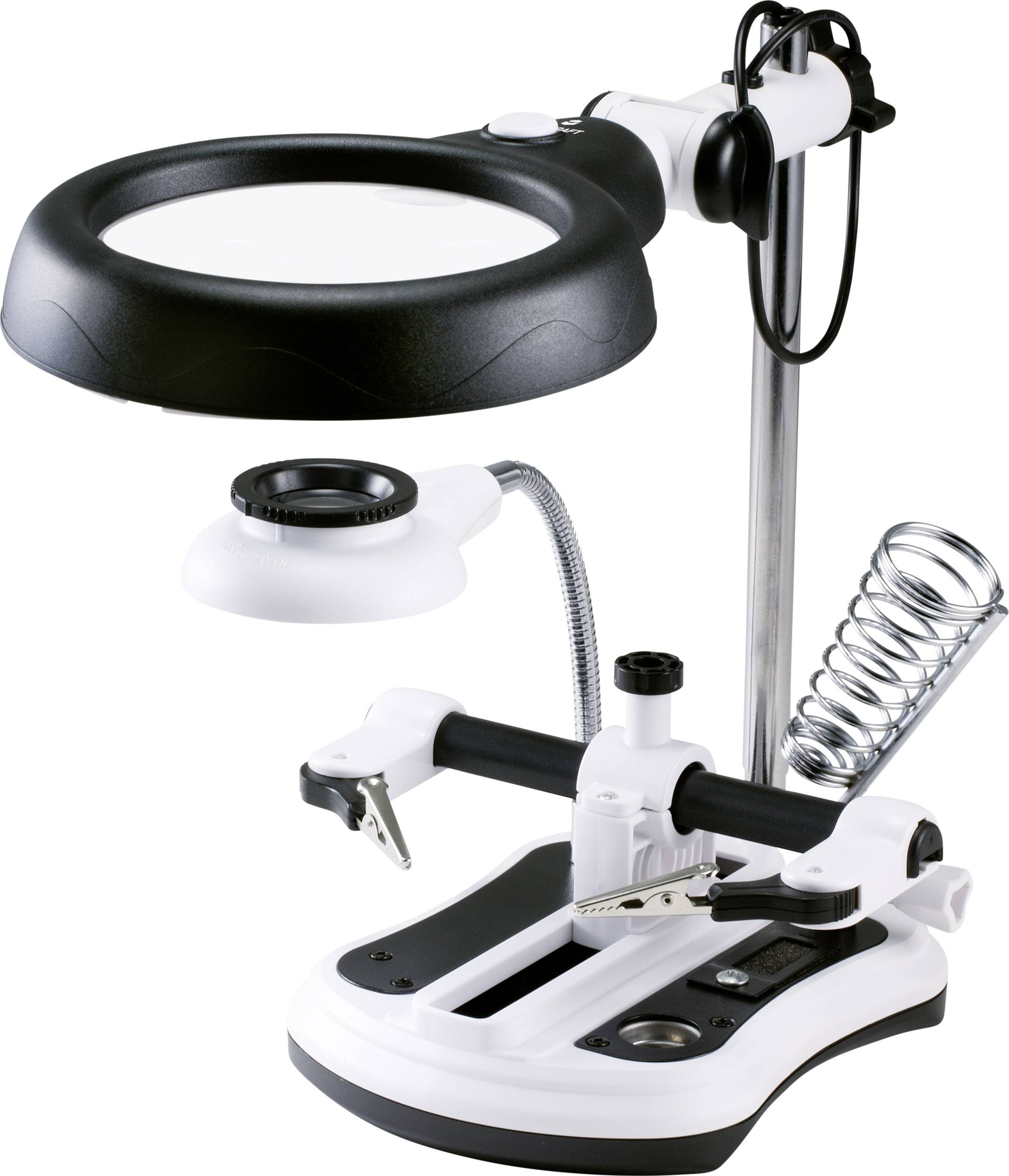 Lupa z oświetleniem LED TOOLCRAFT WLL-108 2.5 x, 5 x, 6 x, 10 x - obrazek 1