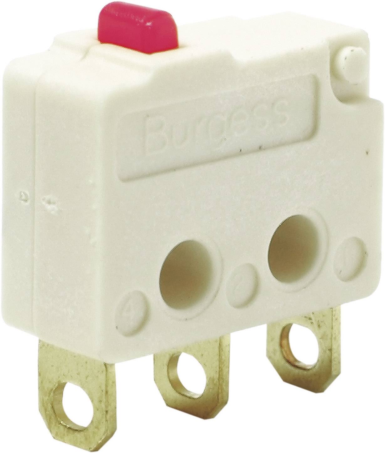 Mikroprzełącznik F4T7YCUL 250 V/AC 5 A 1 x wł/(wł) Burgess IP40 chwilowy 1 szt. - obrazek 1