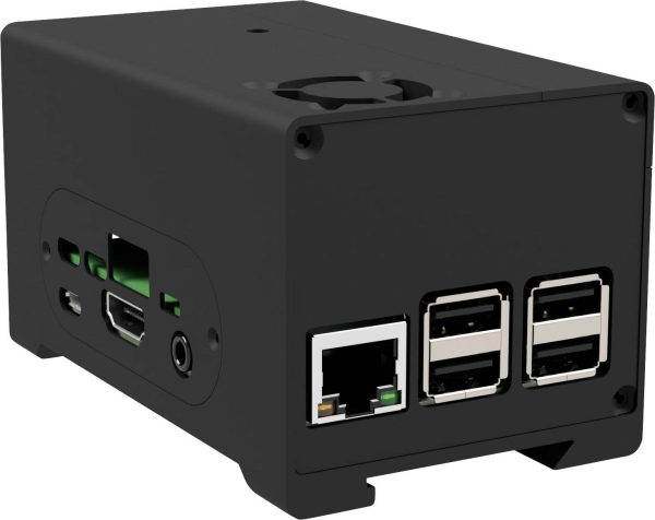 Obudowa aluminiowa Joy-it rb-strompi3-case Raspberry Pi®, StromPi 3 aluminium czarny