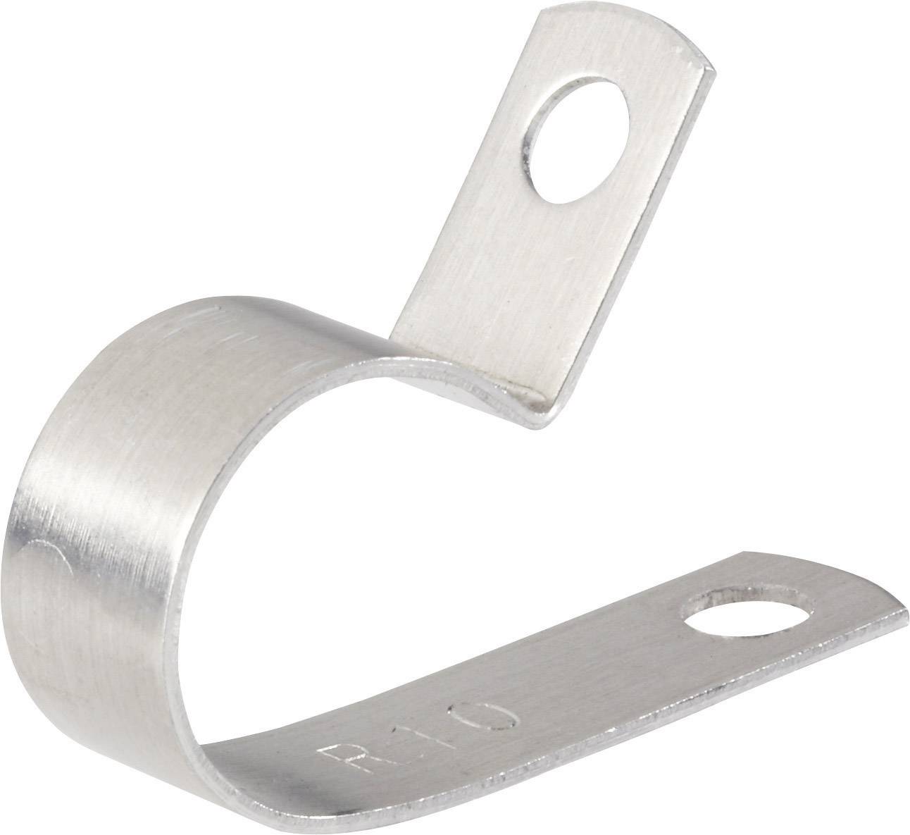 Zacisk aluminiowy Richco AL-3, Zakres średnicy wiązki: 5 mm (max), Nawiert Ø 5,2 mm - obrazek 1
