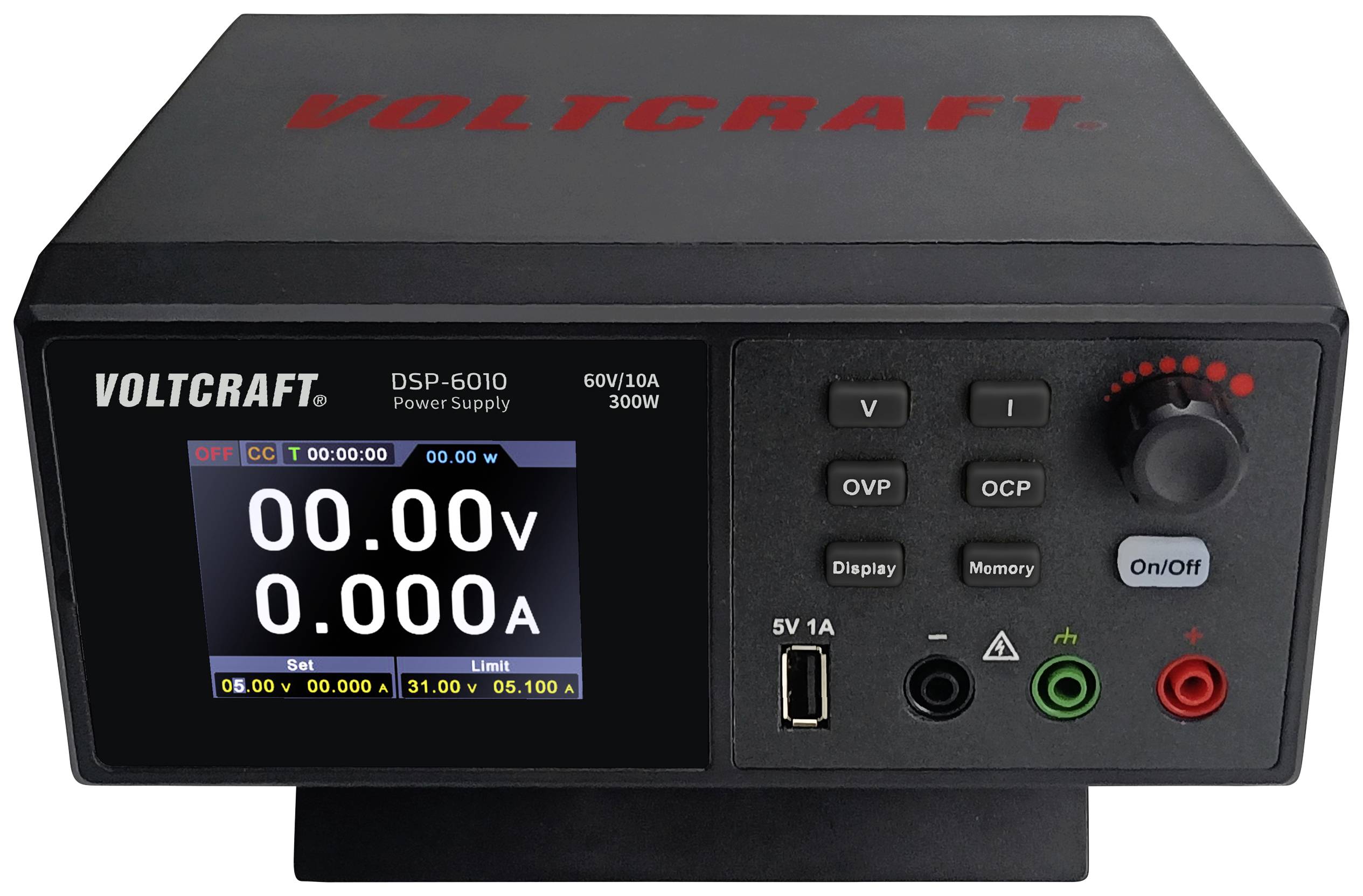 Zasilacz laboratoryjny regulowany VOLTCRAFT DSP-6010 0 - 60 V 0 - 10 A 300 W - obrazek 1