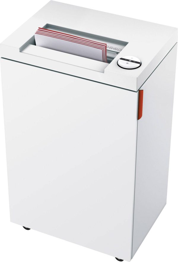 Ideal Office 2465 Niszczarka 21 ark. Cięcie na paski 4 mm P-2 35 l Niszczy także spinacze do papieru, płyty CD, płyty DV
