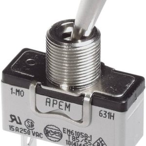 APEM 637H/2 637H/2 Przełącznik dźwigienkowy 250 V/AC 10 A 1 x (wł)/wył/(wł) chwilowy/0/chwilowy 1 szt. APEM 637H/2 637H/2 Przełącznik dźwigienkowy 250 V/AC 10 A 1 x (wł)/wył/(wł) chwilowy/0/chwilowy 1 szt.