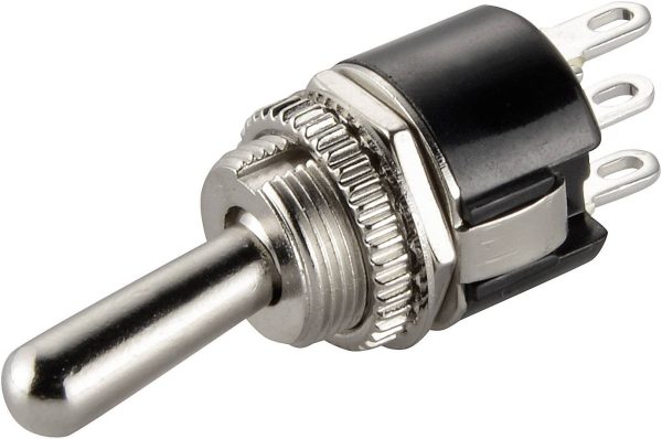 TRU COMPONENTS 1587683 Przełącznik dźwigienkowy TC-R13-37C-05, 1 x wł/wł, 250 V/AC, 3 A, 1 szt.