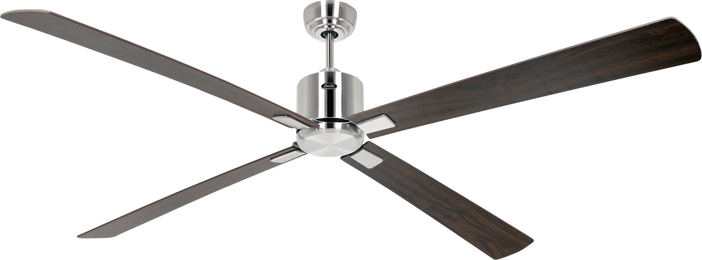 CasaFan ECO NEO III 180-4 BN-NB/KI WiFi Flügel Nussbaum/Kirsche Wentylator sufitowy 28 W (Ø x W) 180 cm x 360 mm chrom ( - obrazek 1