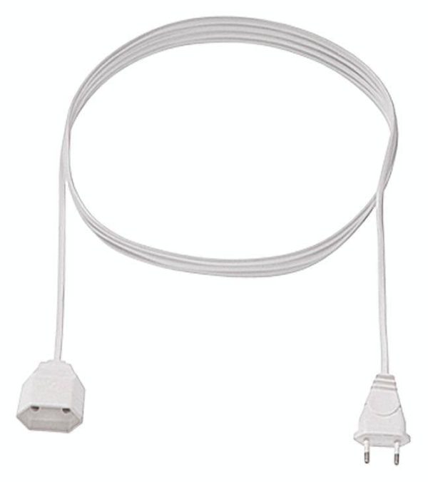przedłużacz Bachmann 233.286 233.286, gniazdka: 1, H03VVH2-F 2X 0,75 mm², 250 V, 2.5 A, 5.00 m