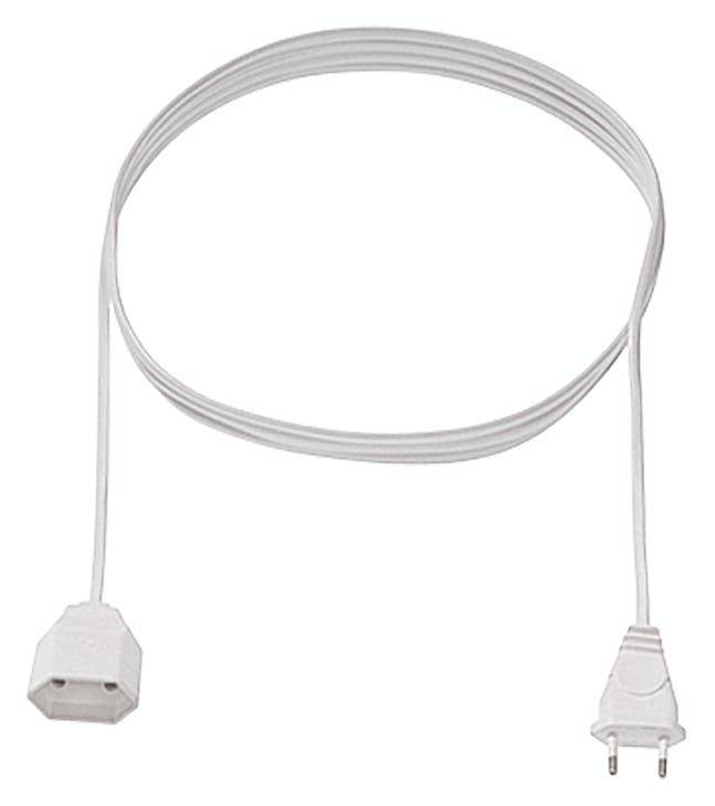 przedłużacz Bachmann 233.286 233.286, gniazdka: 1, H03VVH2-F 2X 0,75 mm², 250 V, 2.5 A, 5.00 m - obrazek 1